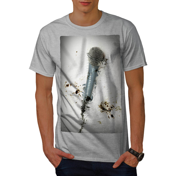Microphone Art Mens T-Shirt