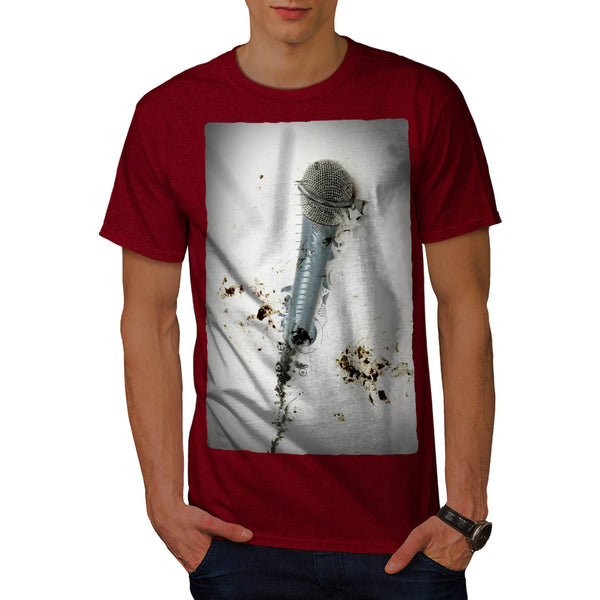 Microphone Art Mens T-Shirt