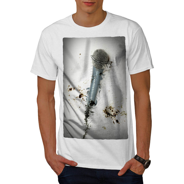 Microphone Art Mens T-Shirt