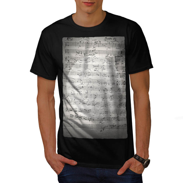 Classic Music Sheet Mens T-Shirt