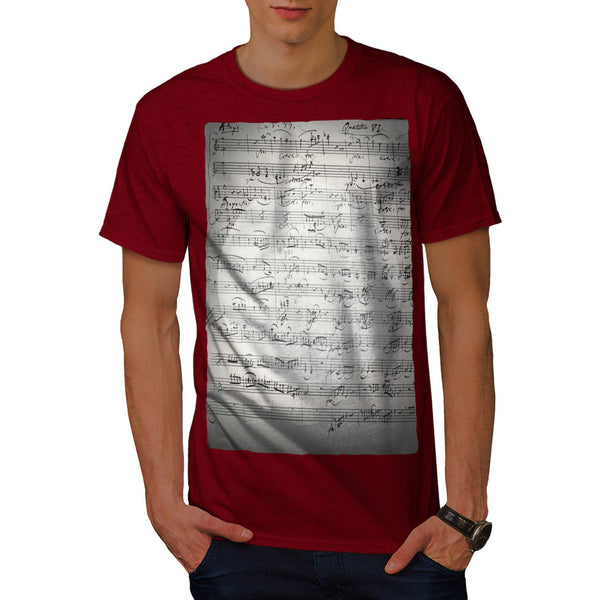 Classic Music Sheet Mens T-Shirt