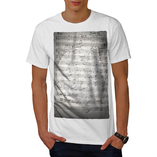 Classic Music Sheet Mens T-Shirt
