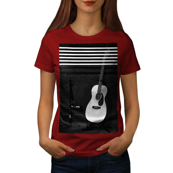 Acoustic Guitar Womens T-Shirt