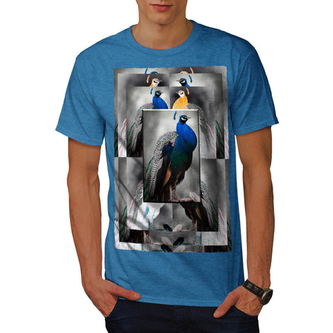 Collage Peacock Beauty Mens T-Shirt
