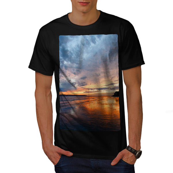 Deep Sea Sunset Mens T-Shirt