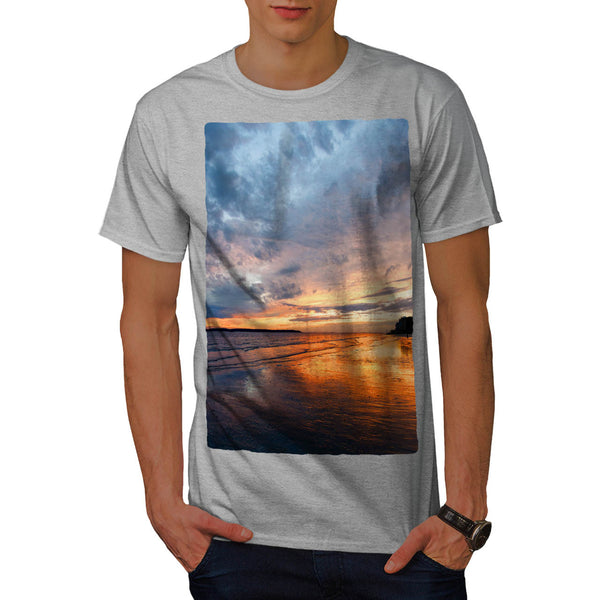 Deep Sea Sunset Mens T-Shirt