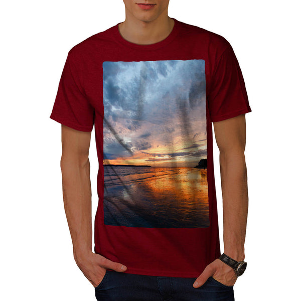 Deep Sea Sunset Mens T-Shirt