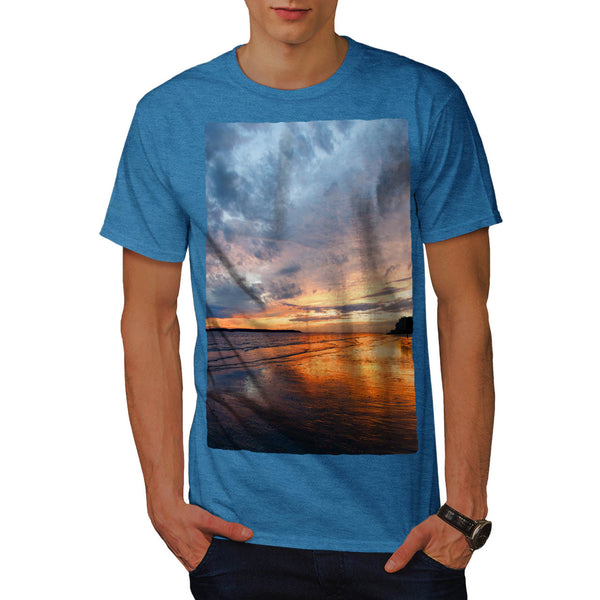 Deep Sea Sunset Mens T-Shirt