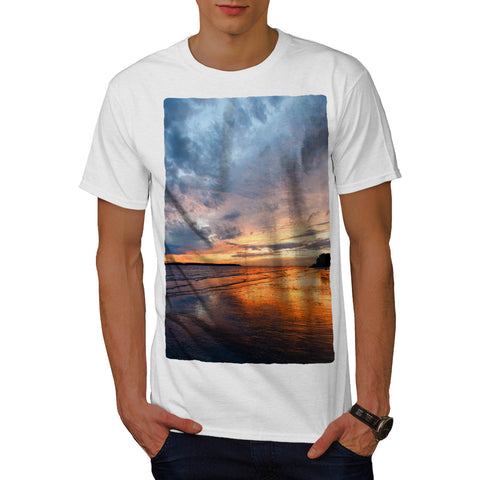 Deep Sea Sunset Mens T-Shirt
