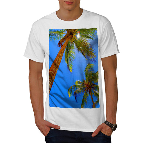 Beach Palm Trees Mens T-Shirt