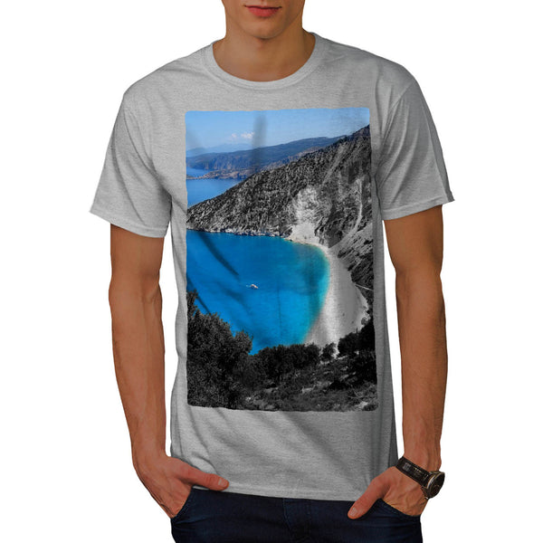 Beach Sea Mountain Mens T-Shirt