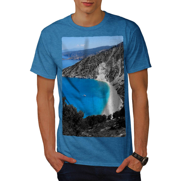 Beach Sea Mountain Mens T-Shirt