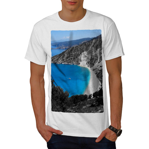 Beach Sea Mountain Mens T-Shirt