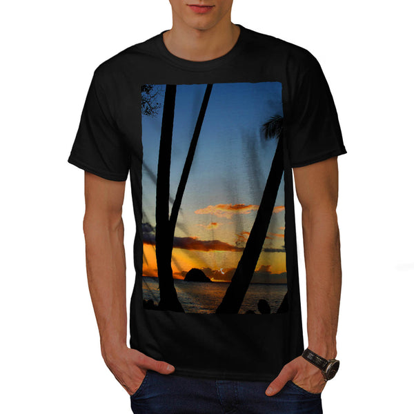 Beach Palm Trees Mens T-Shirt