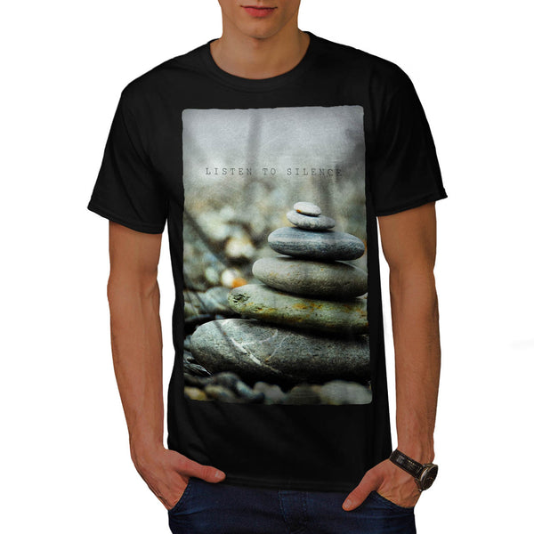 Beach Rocks Art Mens T-Shirt