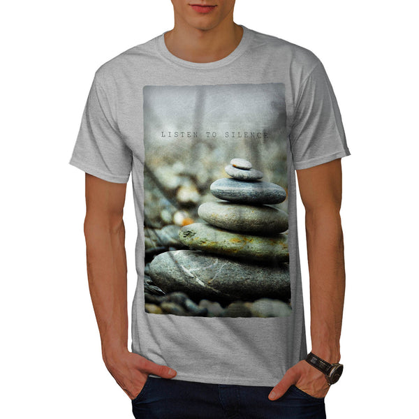Beach Rocks Art Mens T-Shirt