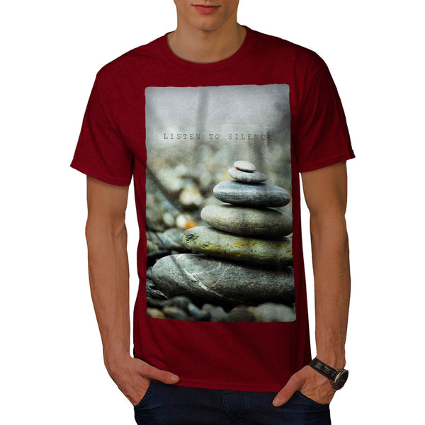 Beach Rocks Art Mens T-Shirt
