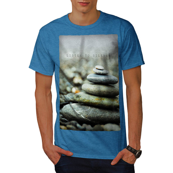 Beach Rocks Art Mens T-Shirt