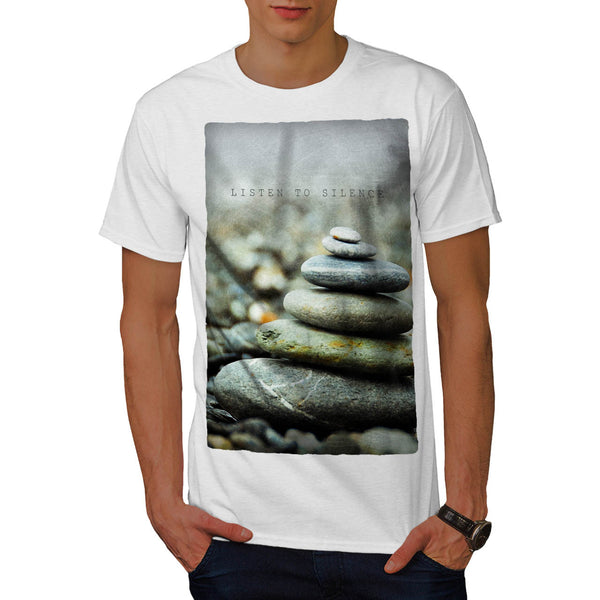 Beach Rocks Art Mens T-Shirt