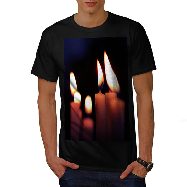 Burning Candles Mens T-Shirt