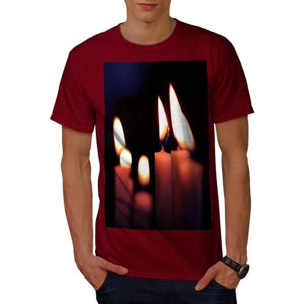 Burning Candles Mens T-Shirt