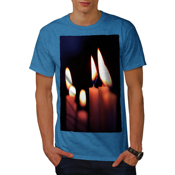 Burning Candles Mens T-Shirt