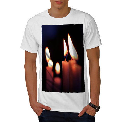 Burning Candles Mens T-Shirt