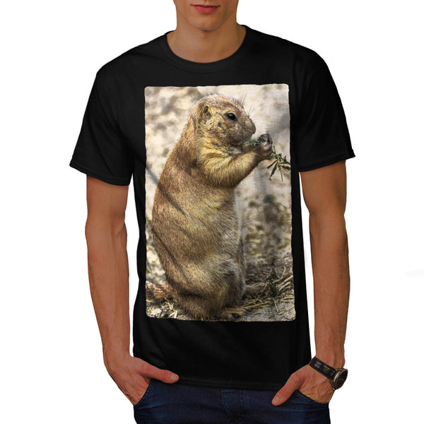 Chipmunk Eating Food Mens T-Shirt
