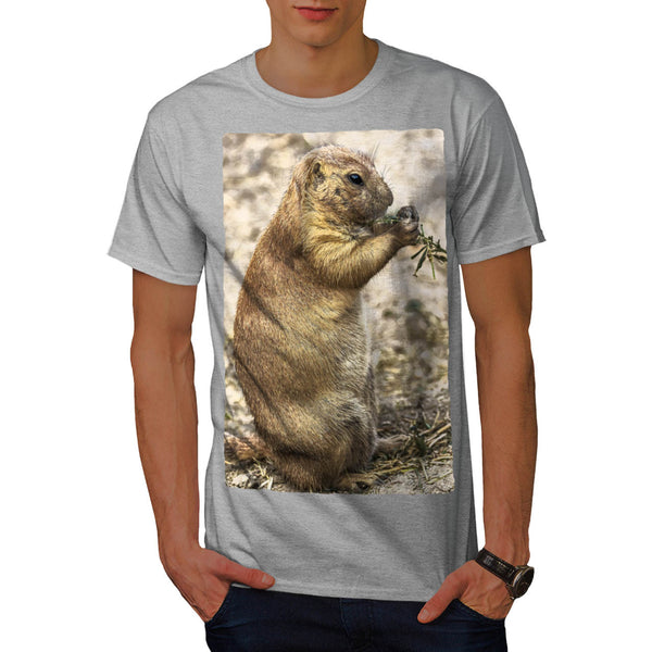 Chipmunk Eating Food Mens T-Shirt