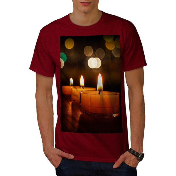 Burning Candles Mens T-Shirt