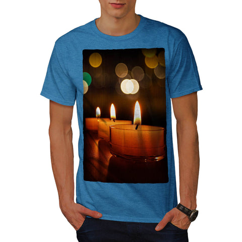 Burning Candles Mens T-Shirt