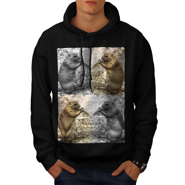 Funny Chipmunk Collage Mens Hoodie