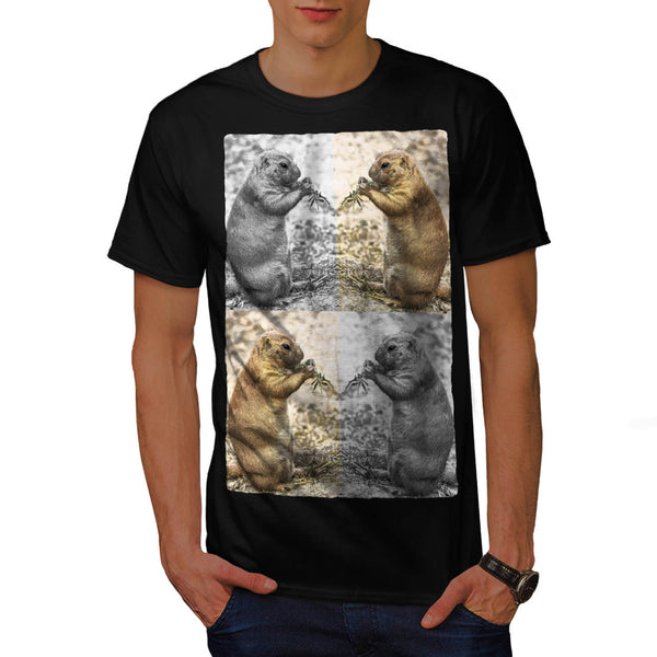 Funny Chipmunk Collage Mens T-Shirt