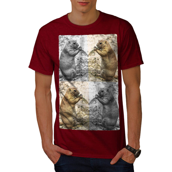 Funny Chipmunk Collage Mens T-Shirt