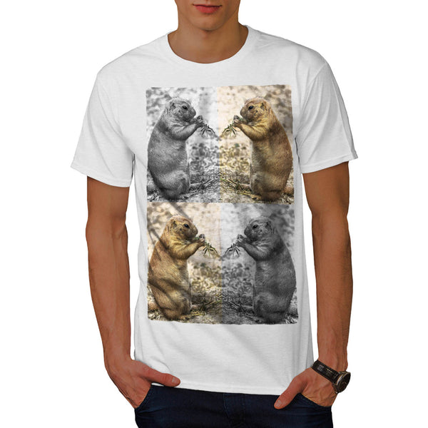 Funny Chipmunk Collage Mens T-Shirt