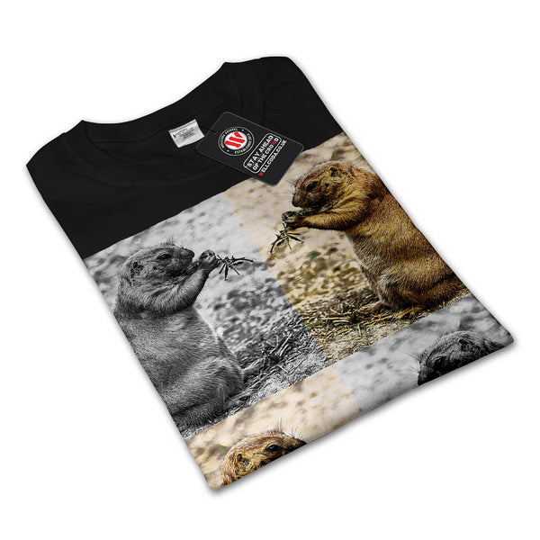 Funny Chipmunk Collage Mens Long Sleeve T-Shirt