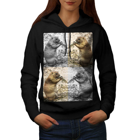 Funny Chipmunk Collage Womens Hoodie