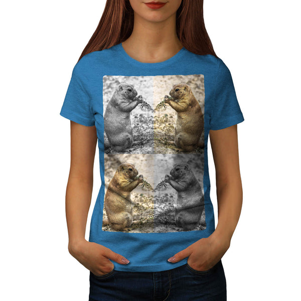 Funny Chipmunk Collage Womens T-Shirt