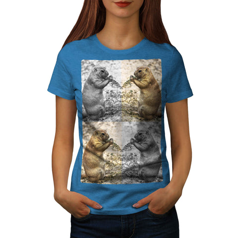 Funny Chipmunk Collage Womens T-Shirt