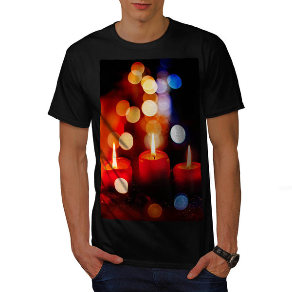 Burning Candles Mens T-Shirt