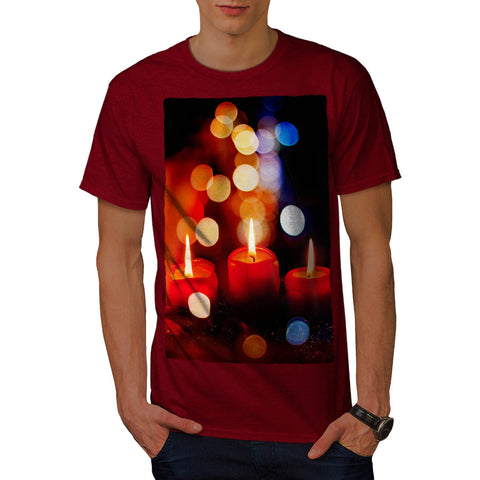 Burning Candles Mens T-Shirt
