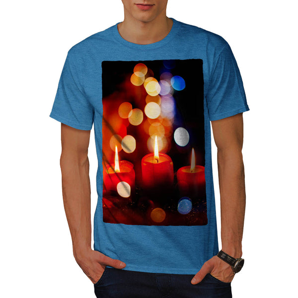 Burning Candles Mens T-Shirt