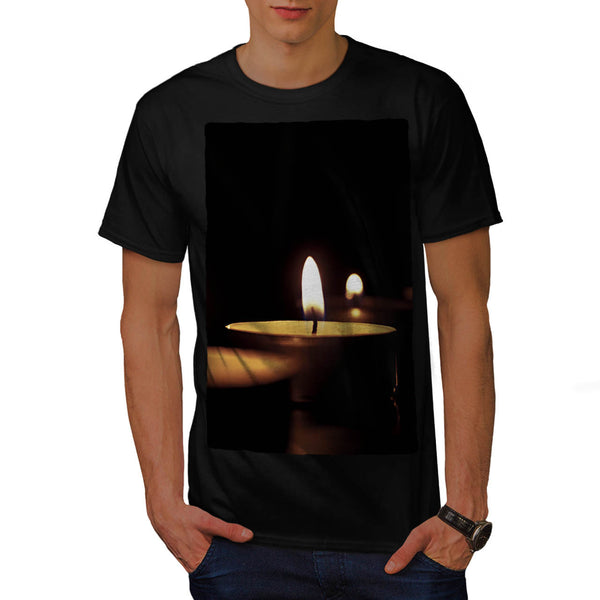 Burning Candles Mens T-Shirt