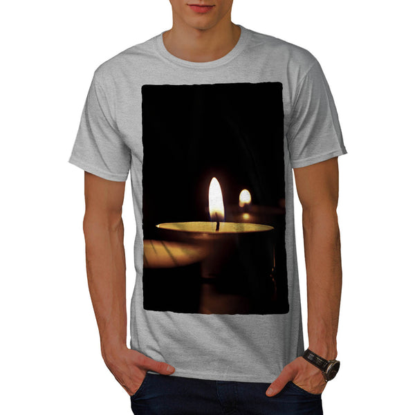 Burning Candles Mens T-Shirt