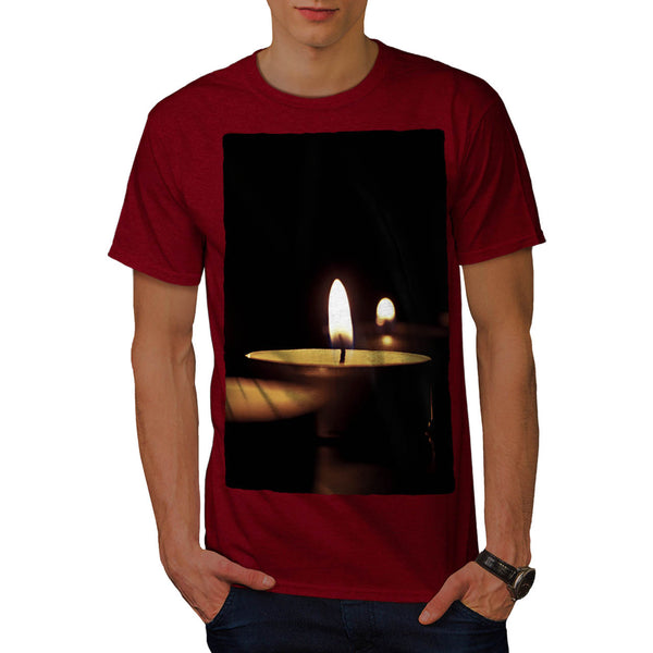 Burning Candles Mens T-Shirt