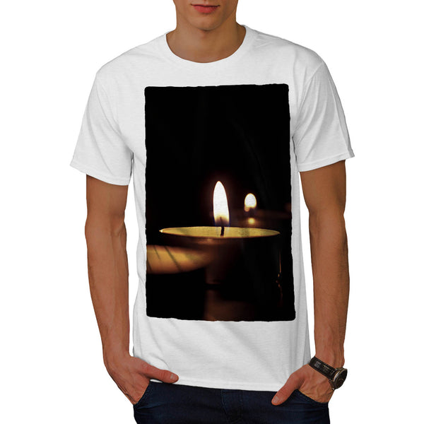 Burning Candles Mens T-Shirt