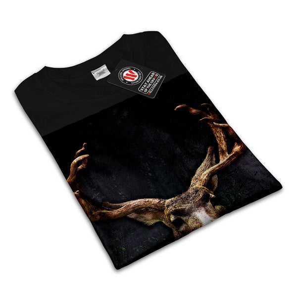 Digital Deer Horned Mens T-Shirt