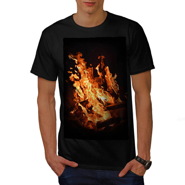 Burning Hot Fire Mens T-Shirt