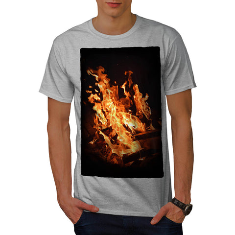 Burning Hot Fire Mens T-Shirt
