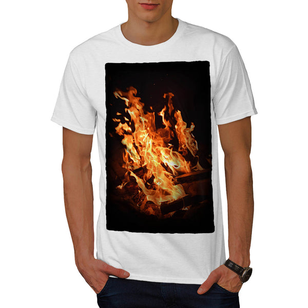 Burning Hot Fire Mens T-Shirt